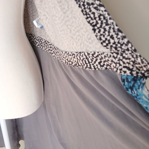 Diane Von Furstenberg Silk Blend Caprice Two Wrap Dress Size 12 - Picture 7 of 8